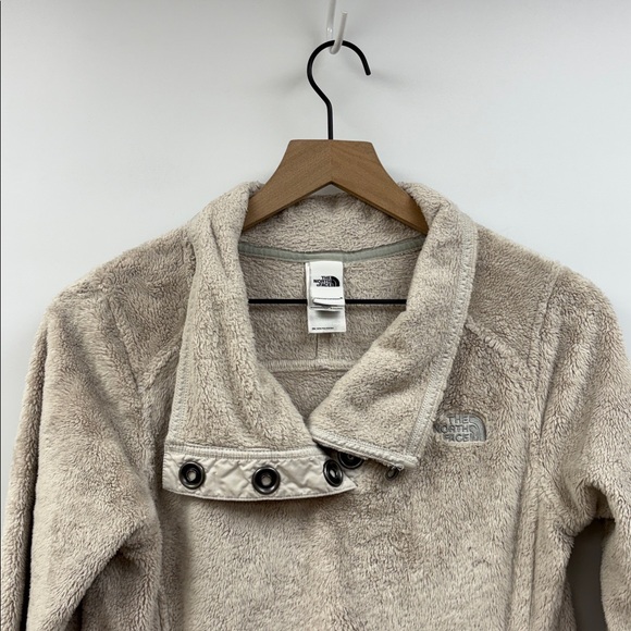 The North Face Cozy Sherpa Fleece Pullover Sweatshirt Outdoor Tan XS - Picture 2 of 7